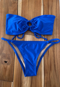 Royal Blue Bandeau Bikini Top