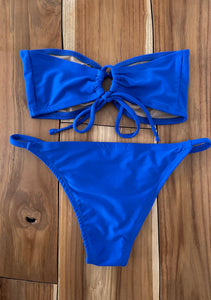 Royal Blue Bandeau Bikini Top