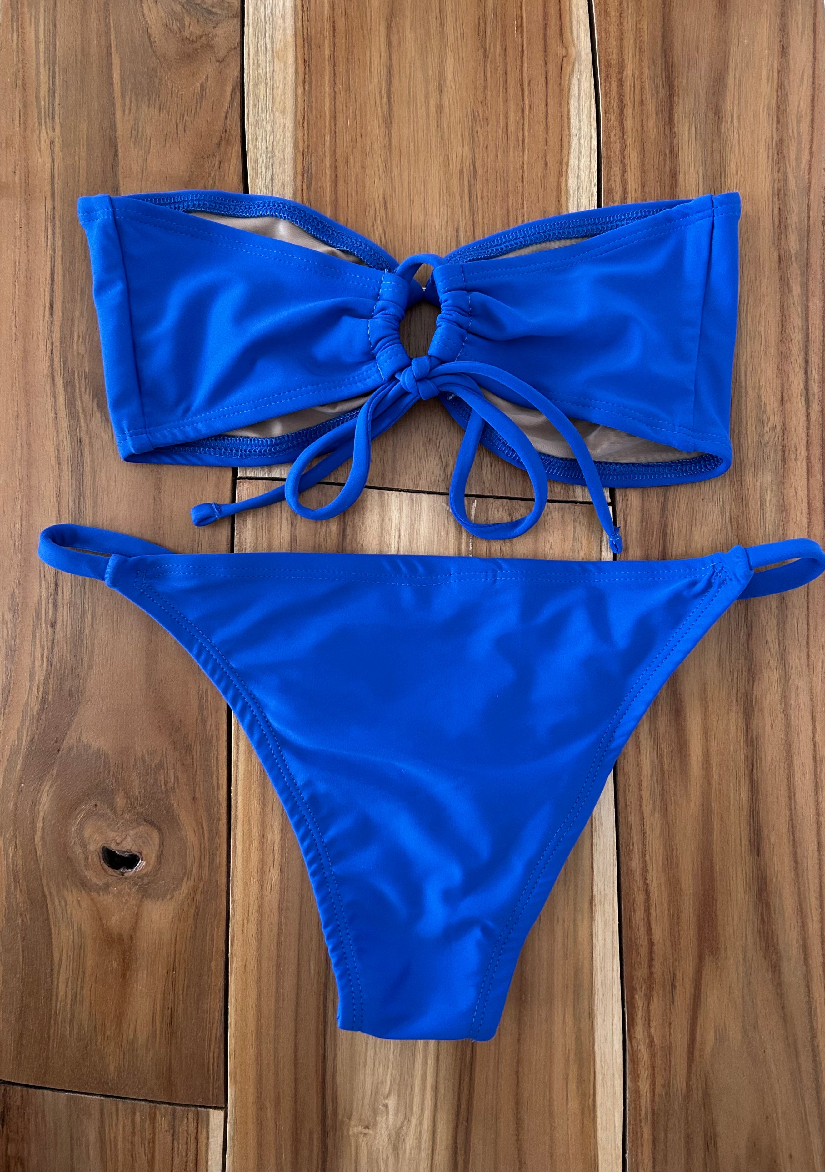 Royal Blue Single Strap Bikini Bottom