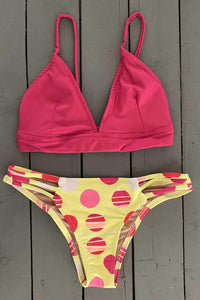 Three String Polka Dot Bikini Bottom - JillesBikinis